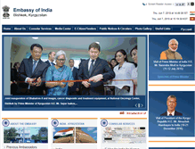 Tablet Screenshot of embassyofindia.kg